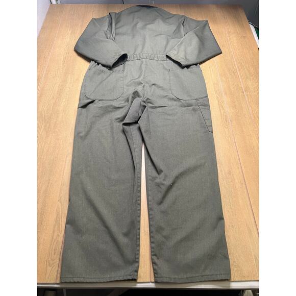 Vintage Big Mac Coveralls Mens 44S Olive Green Workwear JCPenney Uniform Y2K M/L - Picture 6 of 13